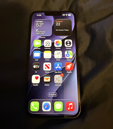 Apple iphone 128gb black - iphone, 13